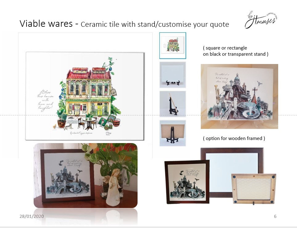 Thumbnail: Ceramic tile on stand - several designs