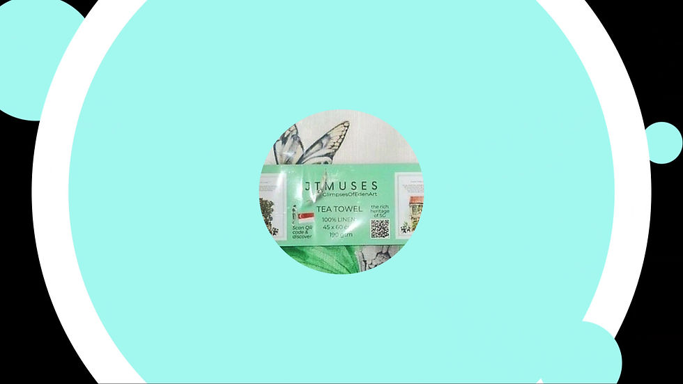 Thumbnail: Linen Tea Towels-Straits Chinese Bowl - 100% eco-friendly