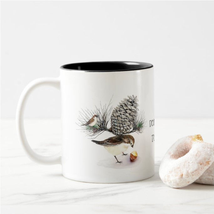 Thumbnail: Two-toned Porcelain Mug-Don't Worry