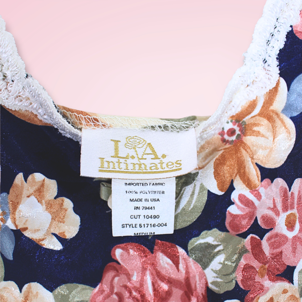 L.A. Intimates vintage size Medium tag and garment label