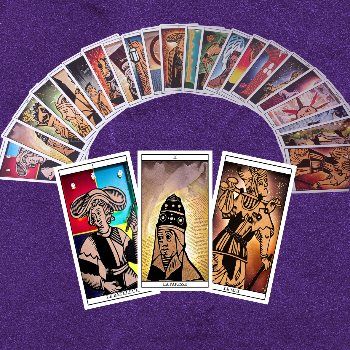 Tarot Gravé - 22 Arcanes Majeurs