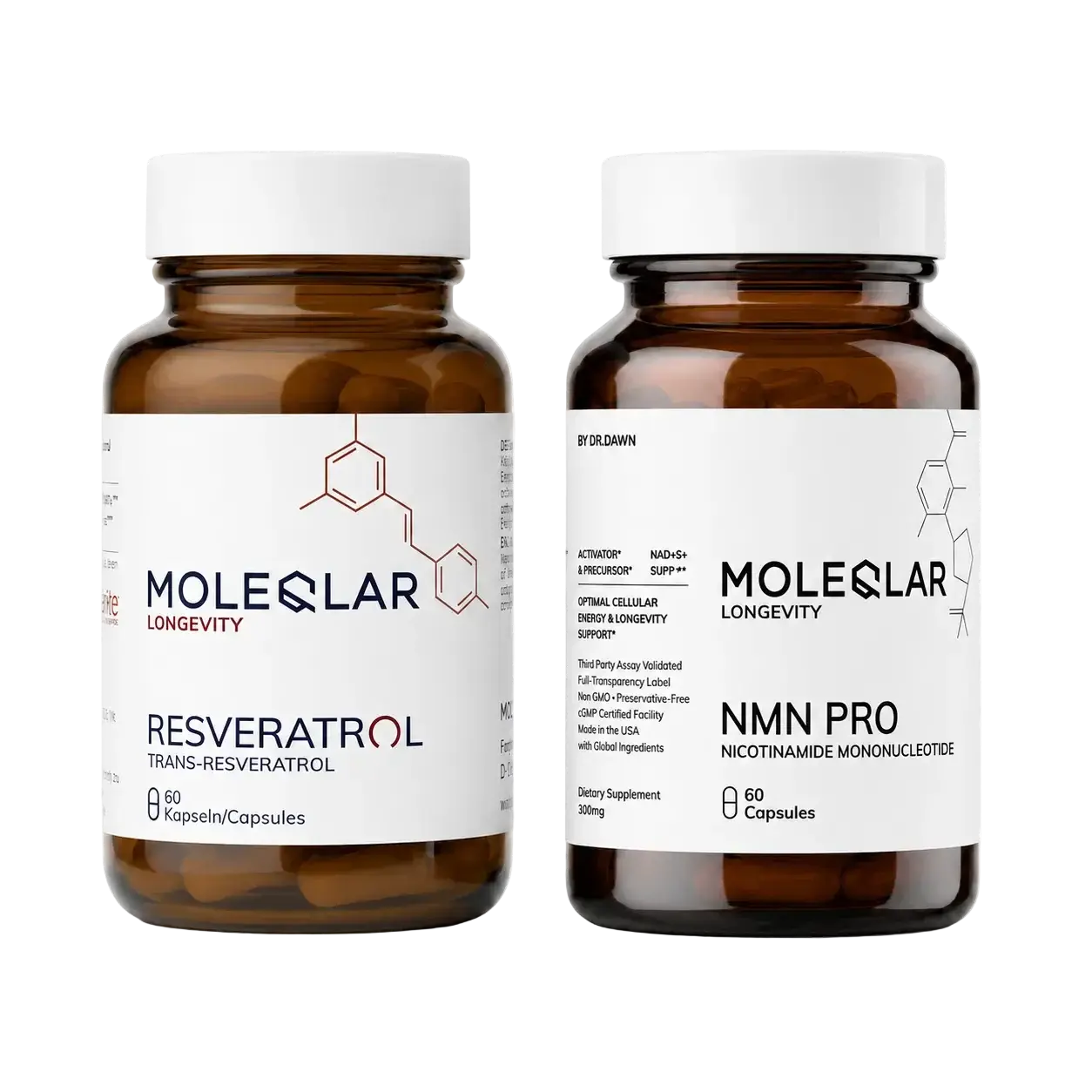 Abonament NMN + Resveratrol MoleQlar – Capsule pentru 60 Zile