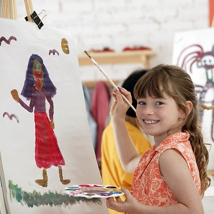Opera d'arte dipinta da un bambino