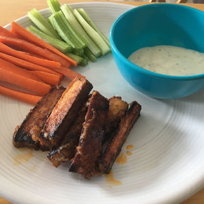 Hot Wengs with Celery & Carrots