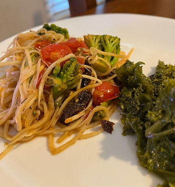 Sun-dried Tomatoes with Angel Hair Pasta