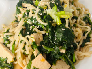 Quick, budget-friendly veggie & tofu ramen bowl with fresh greens, homemade MSG-free sauce, and big flavor in just 15 minutes.