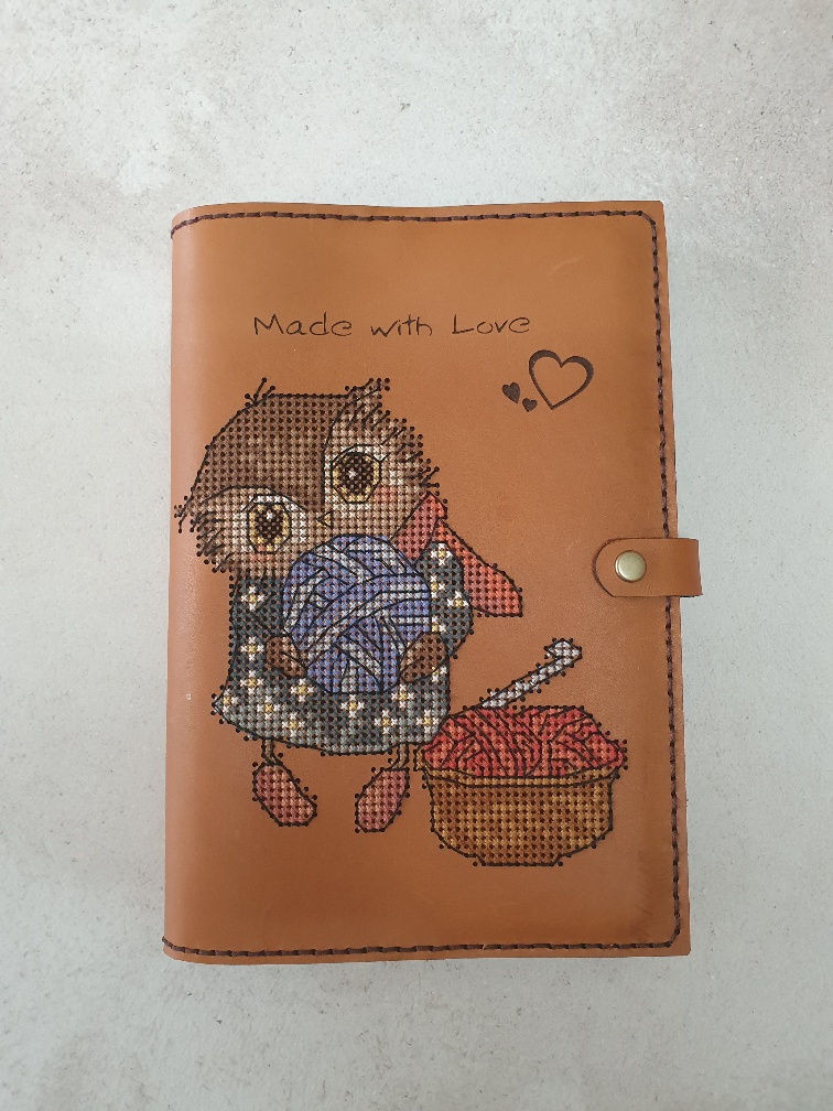 Thumbnail: A5 Leather - Owl Crochet