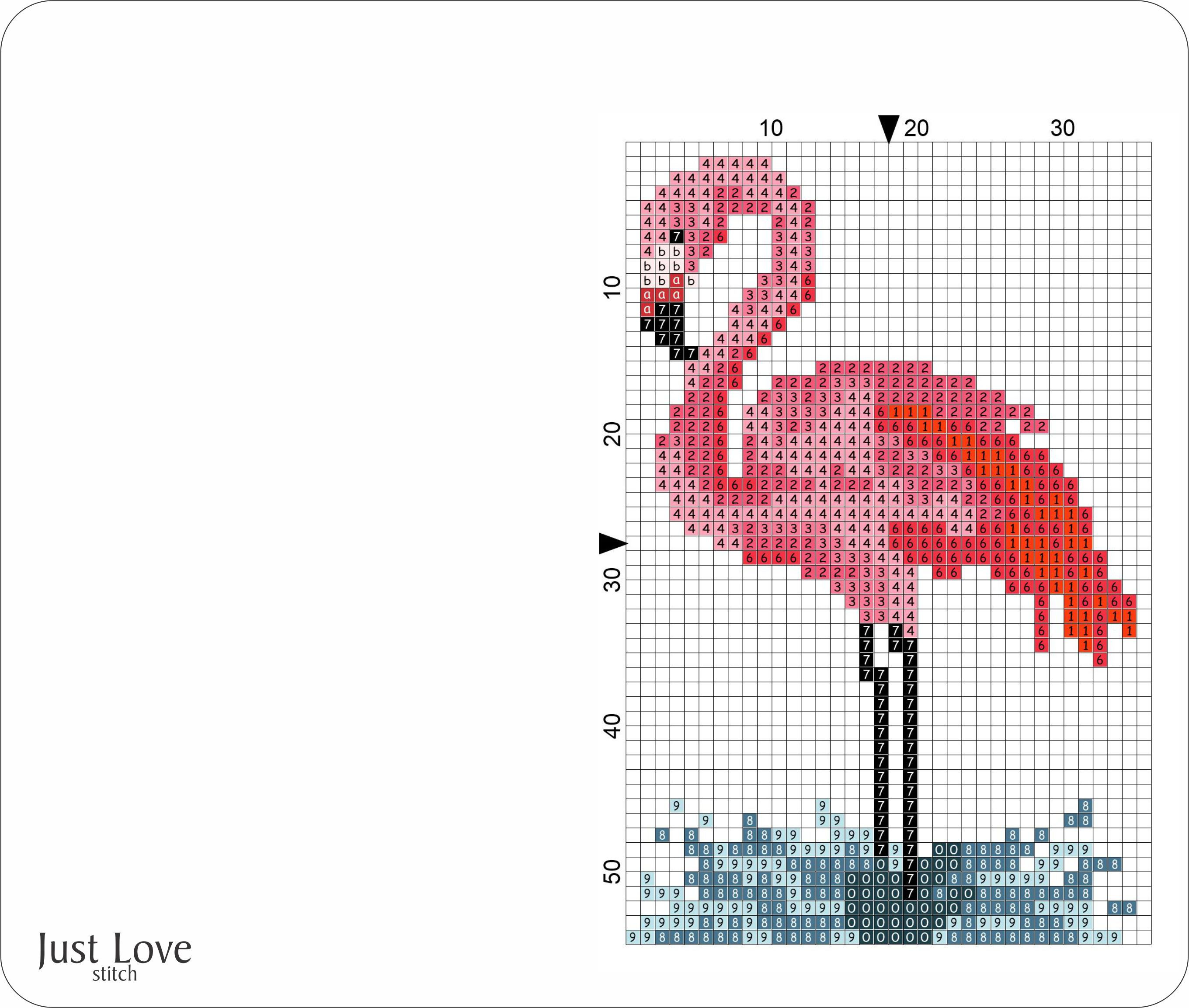 Leather Mouse pad -Flamingo