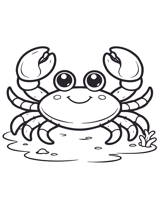 Crab Coloring Pages