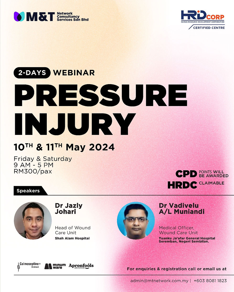 2-DAYS WEBINAR PRESSURE INJURY