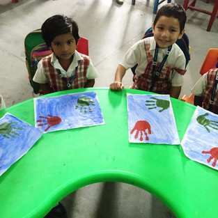 art work of children hand