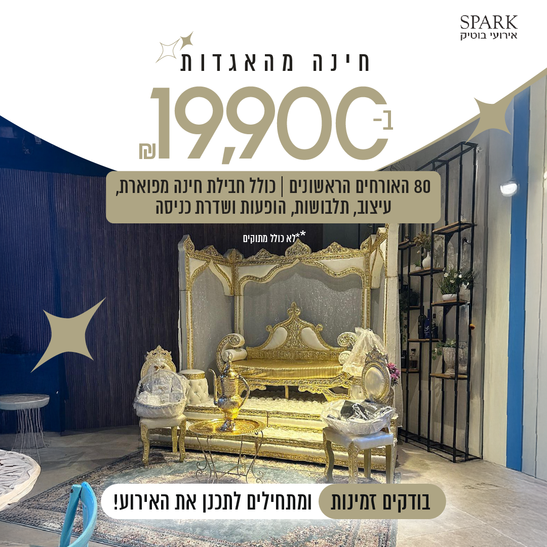 קריאייטיב מתוך תיק ספארק אירועים, תוצר 8