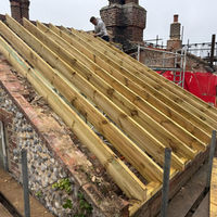 New roof timber frame installation in Norfolk