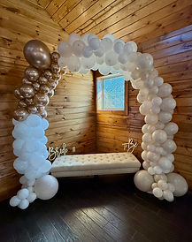 Doorway balloon arch designed to make the entrance feel festive and unforgettable for DFW events