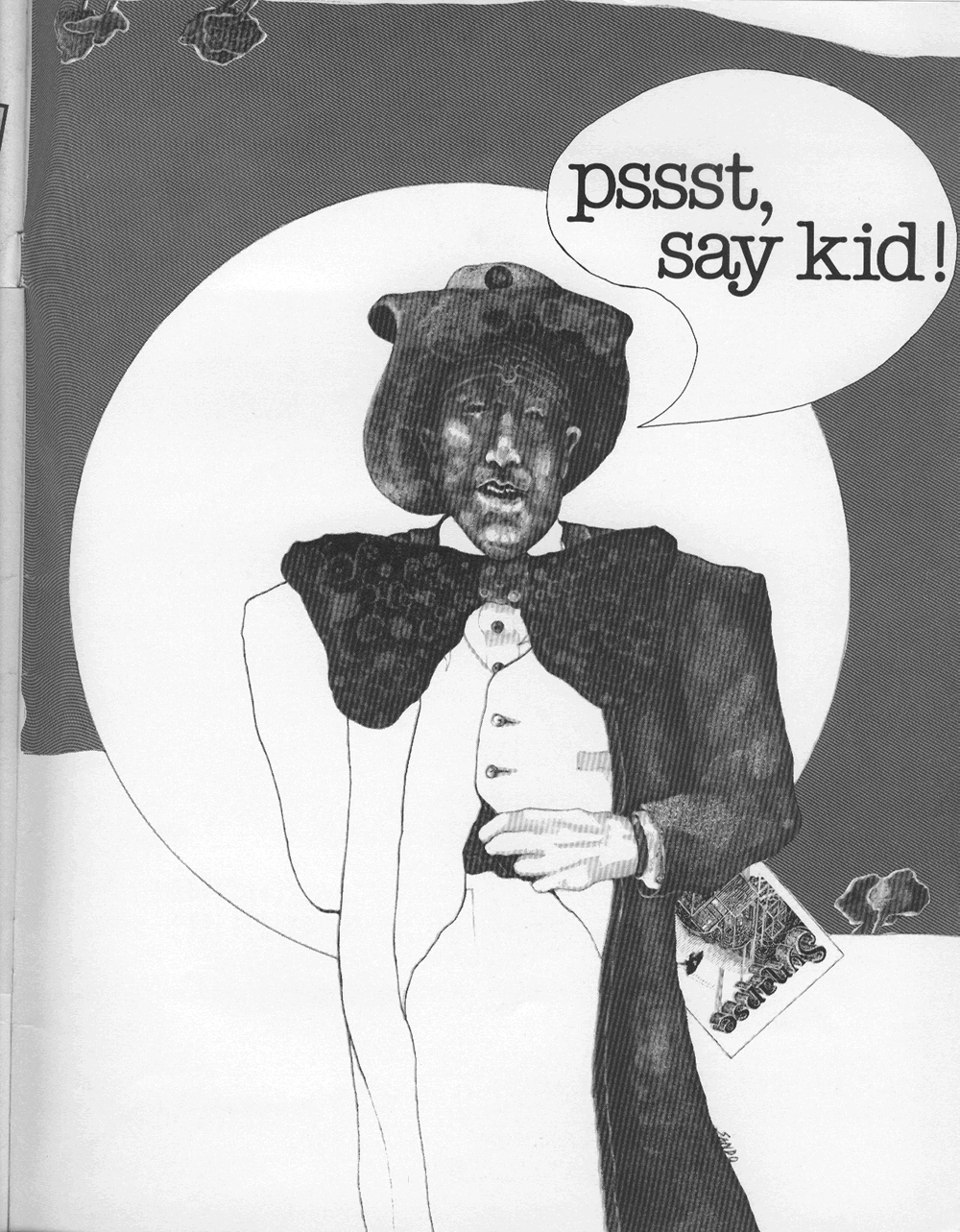 Subscription ad in Synapse Magazine drawn by George Sanders.