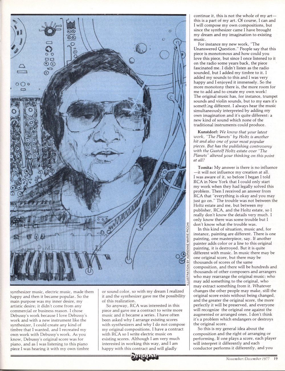 Isao Tomita Illustration.