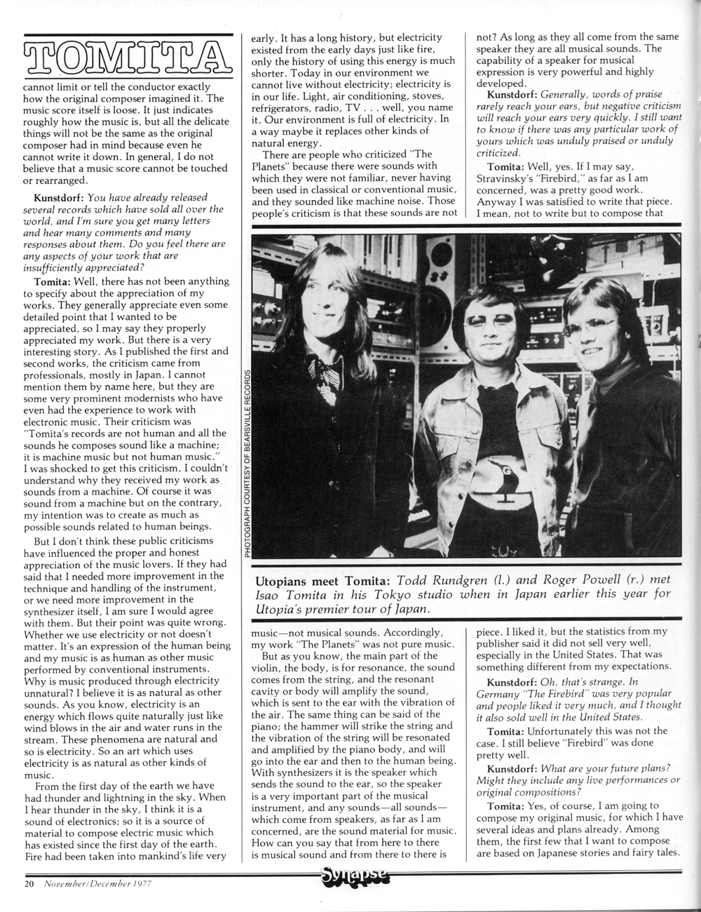 Rungren, Tomita, Powell Image.