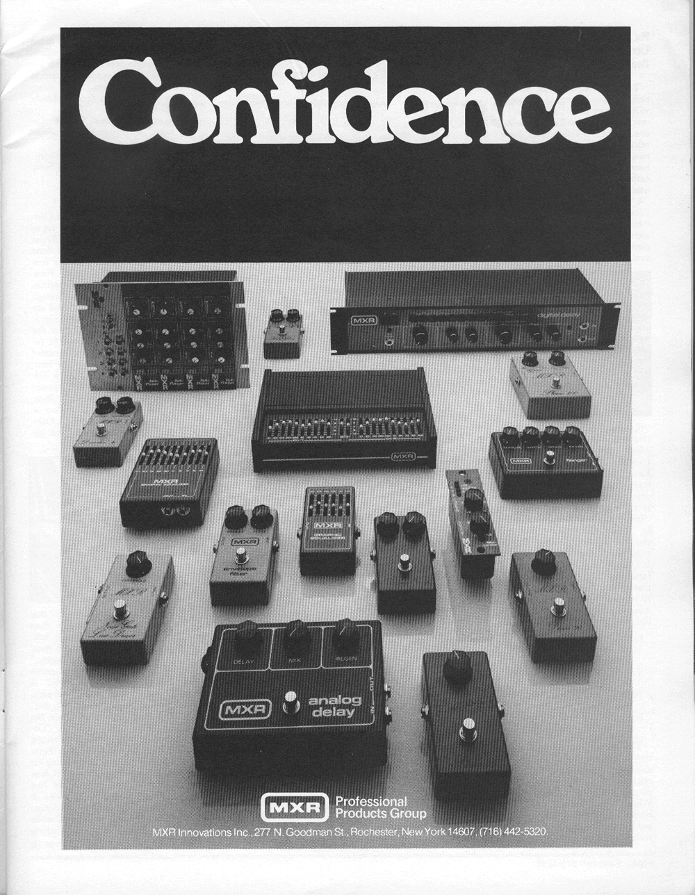 A MXR Innovations Ad in Synapse Magazine.