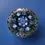 Thumbnail: Stylised top view of the Toyo Highly Decorative Plate with blue and pink flowers