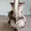 Thumbnail: Rear view without the lid of the Large Teapot Capodimonte Style Rose Design