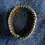 Thumbnail: Top view of the Art Deco Gold Tone Adjustable Metal Bracelet