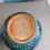 Thumbnail: Base view of Blue green Studio Art Vase