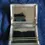 Thumbnail: Close top front view of the open Sylva Chrome Cigarette Case Emu Brand Pat No 592790