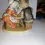 Thumbnail: Rear view of the Handmade Old Couple In A Cafe Circa 1950s Non Glaze Barbotine Bicquit