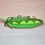 Thumbnail: Front view of the Peas In A Pod Enamelled Gold Tone Pin Badge