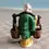 Thumbnail: Rear view of the Vintage Chinese Mudman Carrying 2 water buckets across his shoulders