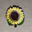 Thumbnail: Front view of the Sunflower Pin Badge