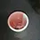 Thumbnail: Top view of one of the Shrimp Pink and white Ceramic Small Vases