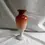 Thumbnail: Rear view of the Beautiful antique damaged Hand painted Autumn Flowers Opaline glass vase