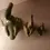 Thumbnail: Top view of the Family of 3 Geese or Ducks Figurines