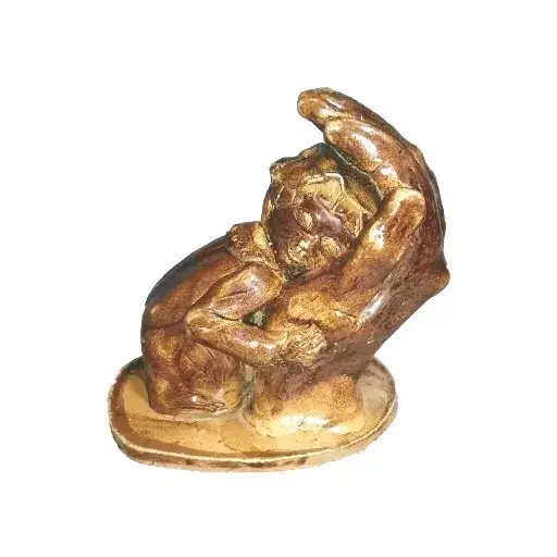 Stylised front view of the A Human Being Held By A Hand