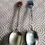 Thumbnail: Top view of both the Silverplate Aubagne Spoon and Paris Spoon