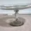 Thumbnail: Rear view of the Vintage Clear Cut Glass Round Cake Stand