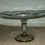 Thumbnail: Front view of the Vintage Clear Cut Glass Round Cake Stand