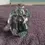 Thumbnail: Rear view of the Vintage Glass Polar Bear Tea Light Holder Indiana