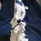Thumbnail: Right side view of the Leonardo Collection Gentleman With Dog in Classic Blue and White Colours