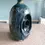 Thumbnail: Left side view of Blue green Studio Art Vase