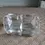Thumbnail: Base view of the Solid Clear and frosted Glass Vintage Cottage Paper Weight