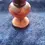 Thumbnail: Close up of the bowl section near the base of the wooden vase