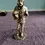 Thumbnail: Close up front view of the Royal Hampshire Art Foundry Figurine Silver Plate Wood Cutter