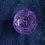 Thumbnail: Angled top left view of the Violet Coloured Small Cut Glass Trinket Bowl