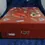 Thumbnail: Right side view of the Vintage Presto Red/Brown Leather Brief Case with Stickers