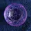 Thumbnail: Top view of the Violet Coloured Small Cut Glass Trinket Bowl
