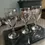 Thumbnail: Angled front side view of the x3 Western Australia Cricket Team 1982 Small Wine Glasses