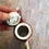 Thumbnail: Top view with lid lifted off of the Oriental Asian Satsuma Style Small Tall Teapot