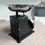 Thumbnail: Rear right view of the Hanson Weighing Scales 5kg Black with silver coloured bowl